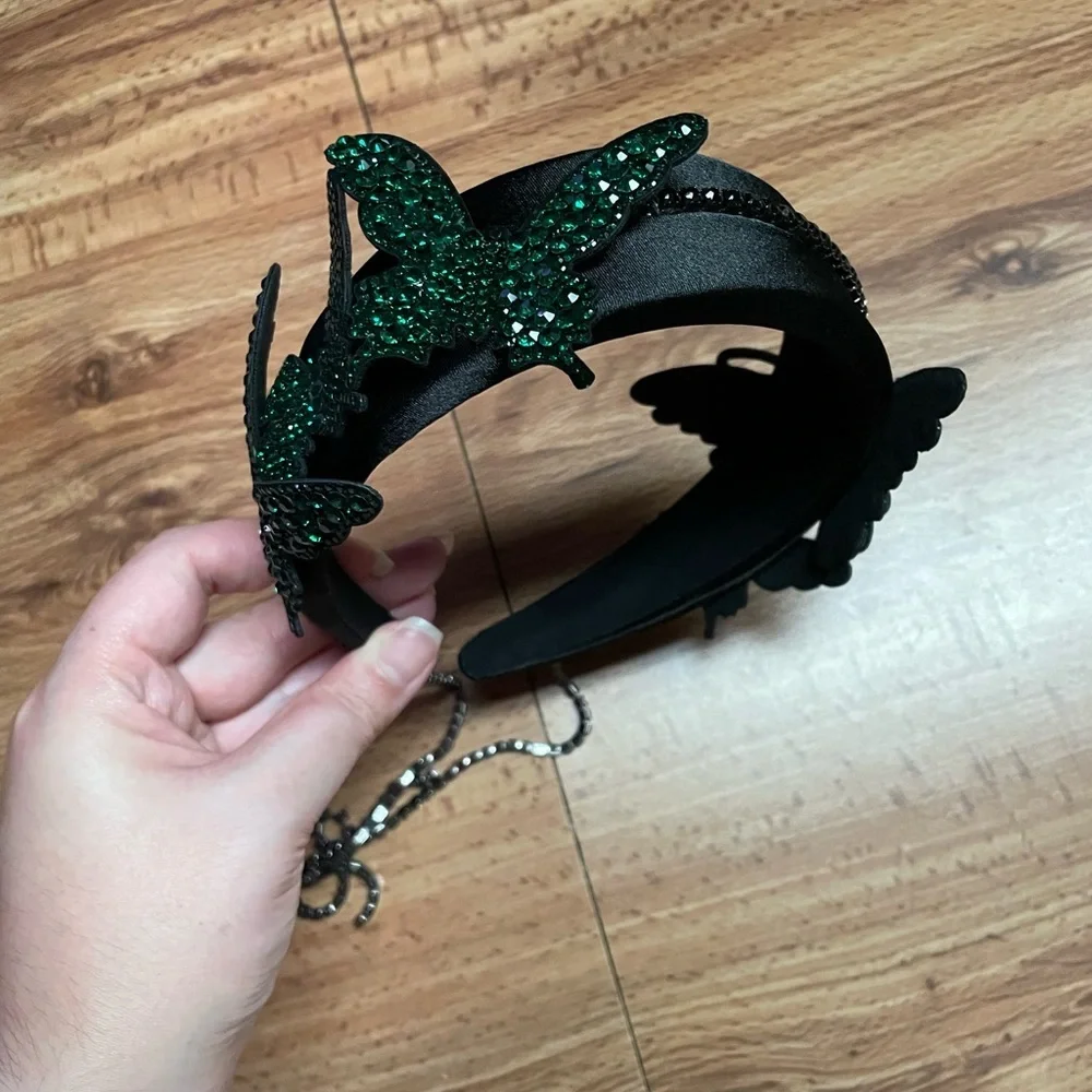 Silver Butterfly Embellished Headband